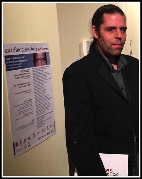 Me and the poster at Art Senses