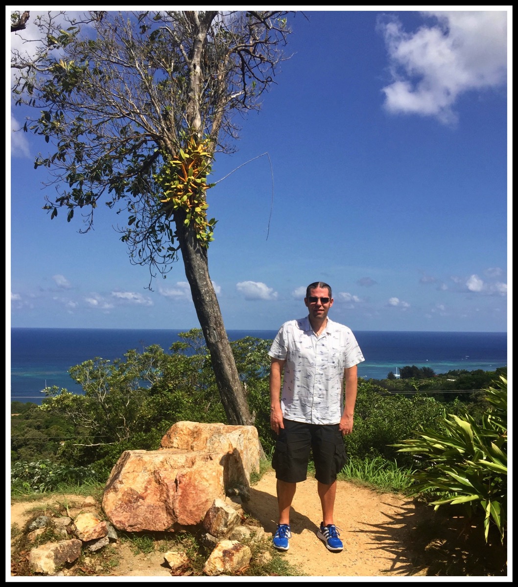 1 Roatan Me and Palm Tree