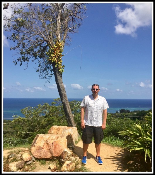 1 Roatan Me and Palm Tree