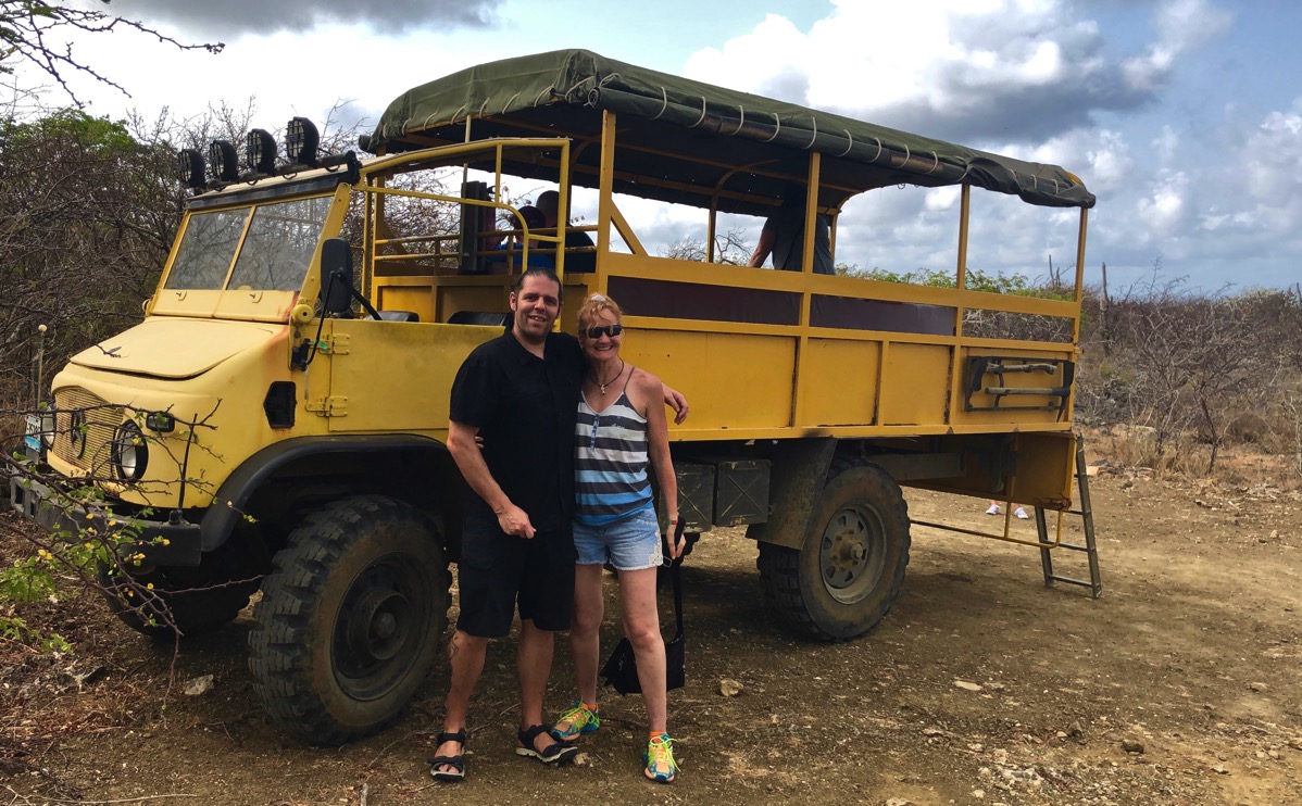 Sarah & i infront of the yellow 1961 Uniog