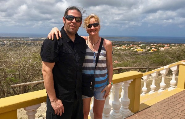 Sarah & i overlooking the island of Bonaire.jpg Sarah & i overlooking the island of Bonaire
